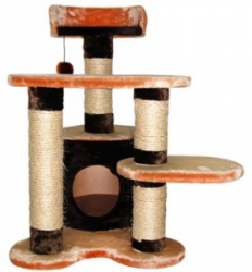 Комплекс Уют домик, три когтеточки, лежанка и игрушка, 55х50х77см СК13