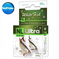 Леска AQUA NL Ultra White Fish (Белая рыба) 30м 0,14mm