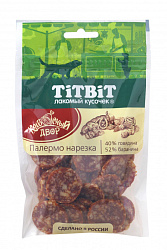 TiTBiT лакомство для собак нарезка Палермо Колбасный двор 80гр