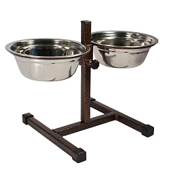 Миски+подставка регулируемая 1,8л 13002
