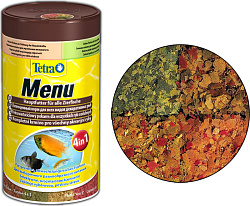Корм для рыб Tetra Menu 4 вида мелкие хлопья 100мл