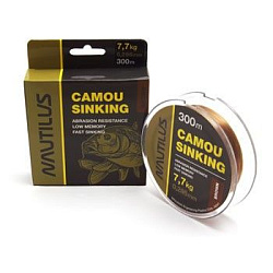 Леска Nautilus Camou Brown Sinking 300м 0,286мм
