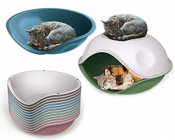 Домик пластиковый для кошек Georplast Duck Plain 57*48*32см