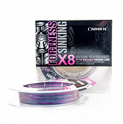 Шнур Caiman Fortness sinking 8PE 0,16мм 150м silver rose 15511