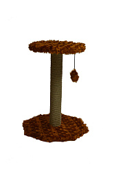 Когтеточка ZooMoDa с полкой круглая мех №218