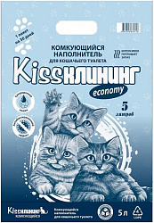 KissКлининг Эконом комкующийся наполнитель 5л