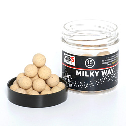 Бойлы GBS тонущие (банка) 15мм 100гр Milky Way Молоко