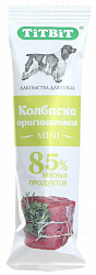 TiTBiT лакомство для собак колбаска оригинальная mini 20гр