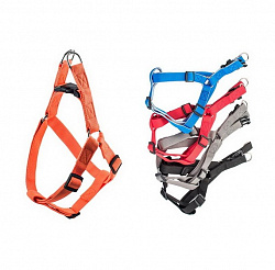 Шлейка синтетическая ECO "SPORT Quick"25мм, усиленная обхват груди 50-70см (шея 45-60) синия