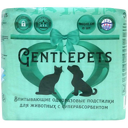 Подстилка Доброзверики Gentlepets 60*40 (15шт) гелевые