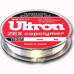 Леска Ultron Zex Copolymer 0,12мм 2,0кг100м прозр