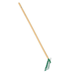 Грабли витые 14 зубьев 430*100-1500 деревянный черенок РОСТОК 421900-14