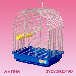Клетка для птиц  Алина-2 большой поддон 39*29*49