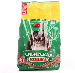 Сибирская Кошка Лесной Впитывающий наполнитель 3л 