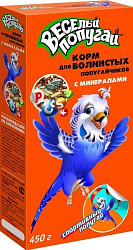 Веселый попугай Корм для попугаев волнистых 450гр