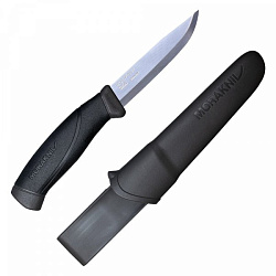 Нож Morakniv Companion Black, нержавеющая сталь, цвет черный