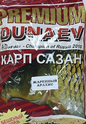 Прикормка DUNAEV-PREMIUM 1кг Карп-Сазан Жареный арахис
