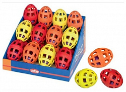 Игрушка для собак Nobby Мяч с шариком овальный 11см 67025