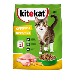 Kitekat корм сухой для кошек с аппетитной курочкой 350гр