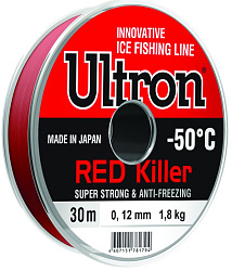 Леска Ultron Red Killerr 0,18мм 3,8кг 30м красная
