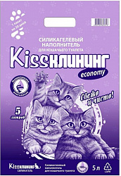 KissКлининг Эконом впитывающий силикагелевый наполнитель 5л