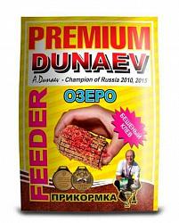 Прикормка DUNAEV-PREMIUM 1кг Фидер Озеро Красная