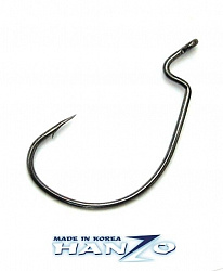 Крючок офсетный Hanzo Offset worm Heavy BLN №5/0