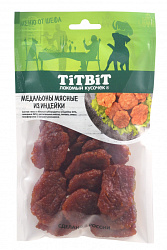 TiTBiT Меню от Шефа медальоны мясные из индейки для собак 80гр