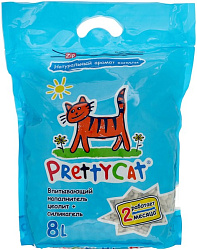 Pretty Cat глиняный впитывающий наполнитель с део-кристаллами Aroma Fruit 8л