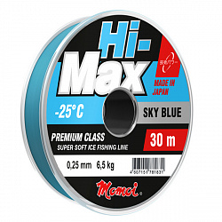 Леска HI-Max Sky Blue 0,16мм 2.9кг 30м голубая