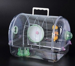 Клетка для грызунов  ZooMoDa Саквояж пластик.укомплект.40*32*38 см 119310