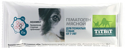 TiTBiT лакомство для пожилых собак гематоген мясной 60гр
