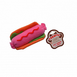 Игрушка для кошек Эльф Хот-Дог с кошачьей мятой 15 см