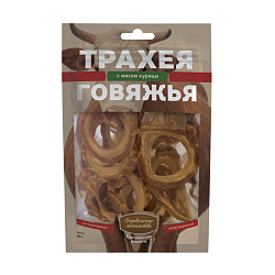 Деревенские лакомства для собак трахея говяжья с мясом курицы для всех пород 50гр