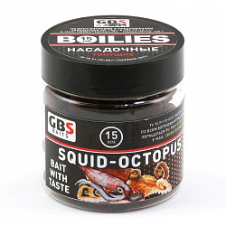 Бойлы GBS тонущие (банка) 15мм 100гр Squid-Octopus