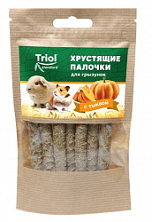 Лакомство для грызунов Triol Standard хрустящие палочки с тыквой 30гр
