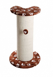 Когтеточка Зооник полукруглая угловая цветной мех 51*44,5*84,5см