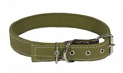 ZooMoDa Ошейник Брезент двойной длинный 35 мм 79 см, ОШ 56-72 см