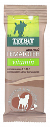 TiTBiT лакомство для собак гематоген vitamin мясной 35гр