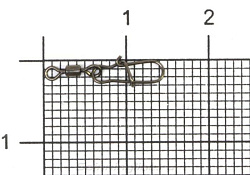 Вертлюг Nautilus с застежкой Rolling Swivel 0101 with snap  №14