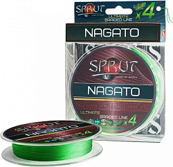 Шнур "Sprut" NAGATO Hard Ultimate Braided Line x4 (140m/Neon Green/0,14mm/11,5kg)