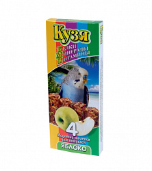 Кузя лакомство для попугаев палочки (4шт.) Яблоко