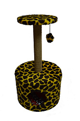 Когтеточка ZooМoDa Дом круглый  мех №003