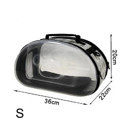 Переноска для животных ZooModa Лапка 36*22*20 см  прозрачная  124642
