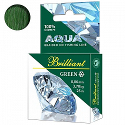 Шнур AQUA Green Brilliant 0.08mm 25m