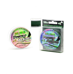 Шнур Akara Power Action X-4 135м Green 0,10мм