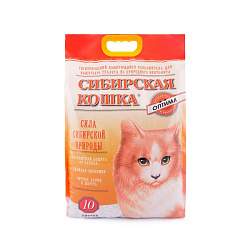 Сибирская Кошка Оптима комкующийся наполнитель 10л