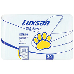 Пеленки впитывающие для животных Luxsan Basic 40*60(30шт)