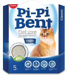 Pi-Pi Bent Deluxe Classic комкующийся наполнитель 5кг