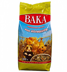 Вака кормовая смесь корм для хомяков 500гр 